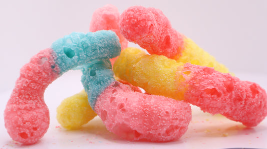 SOUR SQUIGGLEY WIGGLEY FREEZE DRIED CANDY